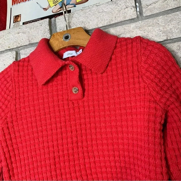 Onia Macro Waffle Sweater Polo - Picture 10 of 11